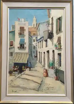 Arie Zwart - Straatje Tossa de Mar verkauft für € 425!