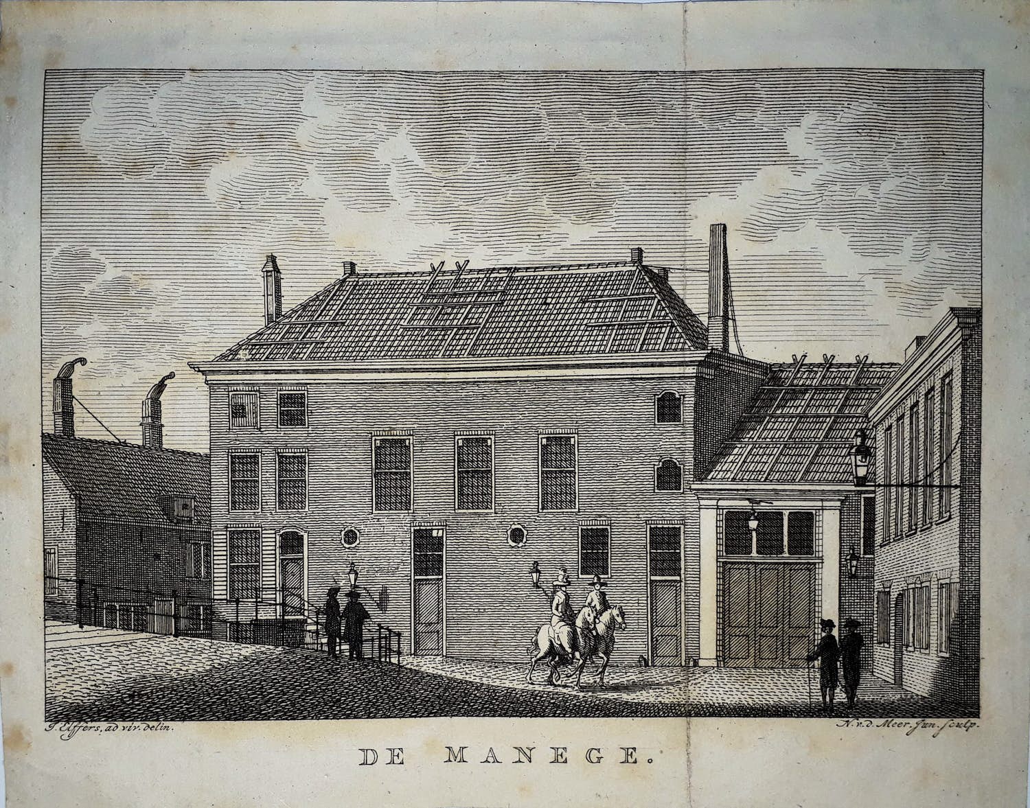 Noach van der Meer - De manege. [1781] Amsterdam verkocht voor € 22!
