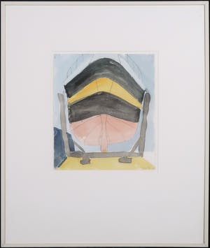 Theo Elfrink - Aquarel en potlood, Bassin - Ingelijst kopen? Bied vanaf 20!