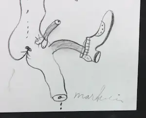 Anton Martineau - Potloodtekening, Zonder titel kopen? Bied vanaf 50!