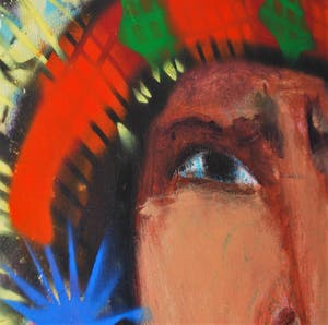 Espen Hagen - Groot schilderij Indiaan kopen? Bied vanaf 395!