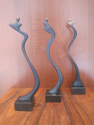 Corry Ammerlaan - 3 Sculpturen Sanquin op sokkel kopen? Bied vanaf 45!