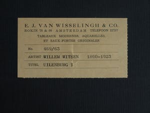 Willem Witsen - Ingelijste ets , Uilenburg I, Amsterdam – 1911 kopen? Bied vanaf 1!