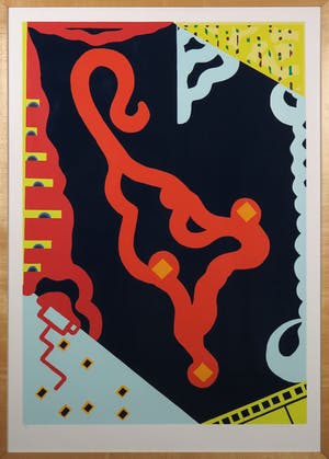 Cecile van der Heiden - Zeefdruk, Zonder titel - Ingelijst (Groot) kopen? Bied vanaf 40!