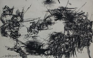 Theo Wolvecamp - abstracte inkttekening (collectie Hans en Alice de Jong) kopen? Bied vanaf 595!