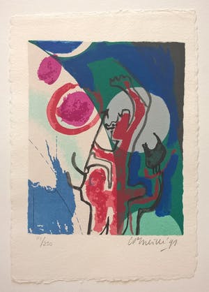 Corneille - 5 gesigneerde zeefdrukken en 5 gedichten van Bert Schierbeek kopen? Bied vanaf 775!