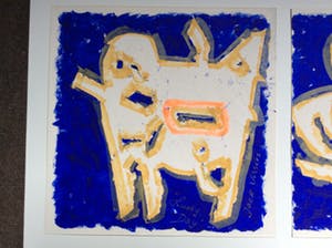 Jack Vissers - Lucky Day + Once in a lifetime - acryl op papier kopen? Bied vanaf 25!