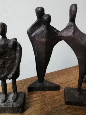 Jos Gielen - 4 beelden vriendschap kopen? Bied vanaf 150!