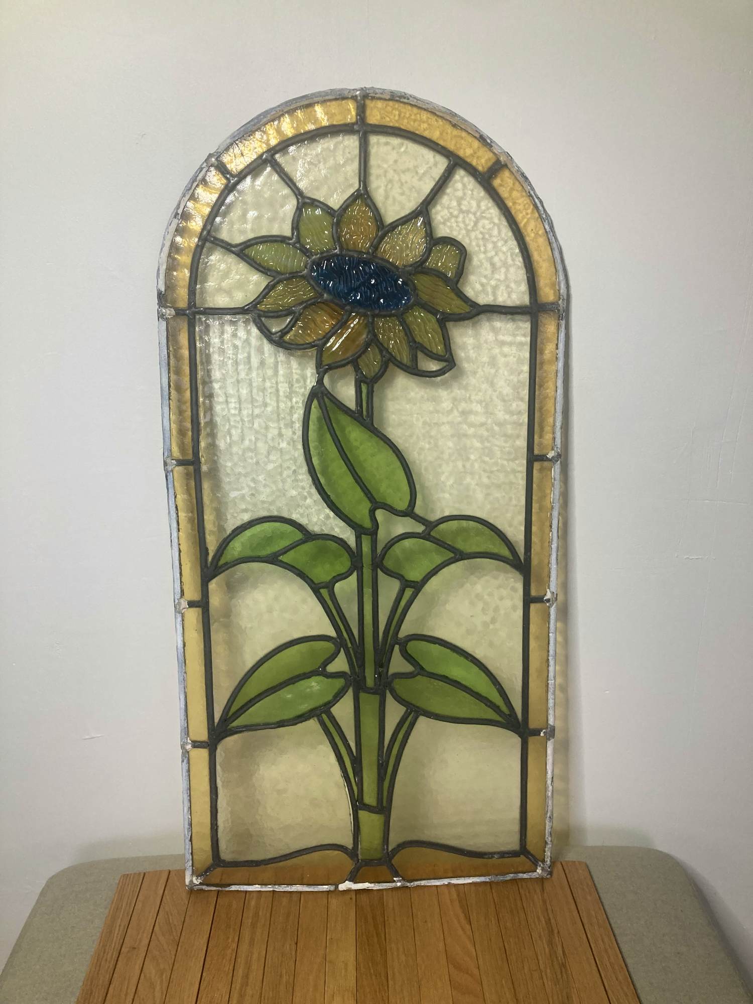 Onbekend - 5 authentieke Glas-in-Loodramen uit de jaren 1920-1930 kopen? Bied vanaf 350!