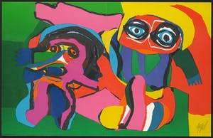 Karel Appel - Gesigneerde litho uit de uitgave Ariel 19 - Ingelijst kopen? Bied vanaf 1!