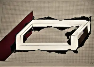 Michael Buthe - Grote OP-ART en E.A. zeefdruk in 5 gangen - 1968 - potloodgesigneerd kopen? Bied vanaf 58!