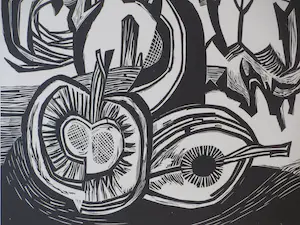 Hubert Levigne - Kastanjes - Linosnede kopen? Bied vanaf 1!