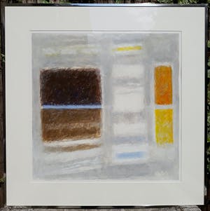 Joep de Bekker - Geometrisch abstract, gemengde techniek (mooi ingelijst) kopen? Bied vanaf 275!