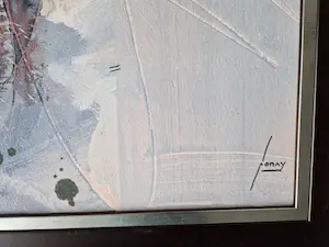 Niet of onleesbaar gesigneerd - Fraai expressionistisch abstract olieverf op paneel - gesigneerd kopen? Bied vanaf 1!