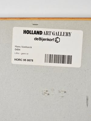Hans Vanhorck - 494 - Ingelijst - Groot kopen? Bied vanaf 50!