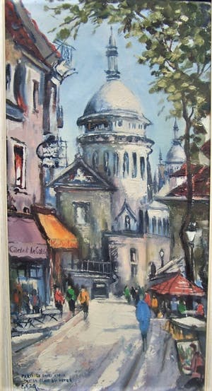 Niet of onleesbaar gesigneerd - Parijs Sacre Coeur kopen? Bied vanaf 10!