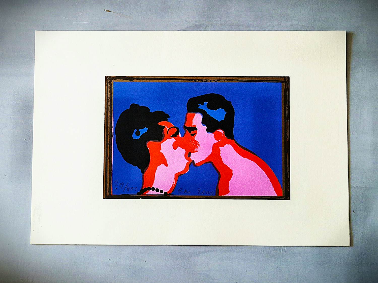 AcheterBas Meerman - poP-Art kleuren lithografie op papier - gelimiteerde oplage - potloodgesigneerd? Enchérissez de 350!