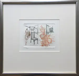 Constant - ets - ‘de Stoel II’ - ingelijst kopen? Bied vanaf 275!