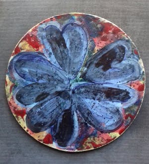 Jan Cremer - Prachtige set van twee hand-beschilderde borden uit 1992 kopen? Bied vanaf 850!