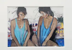 Nico Vrielink - Lijst met 4 afbeeldingen Graffiti periode kopen? Bied vanaf 25!