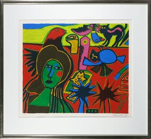 Corneille - Zeefdruk, Sentimental Journey - Ingelijst kopen? Bied vanaf 200!