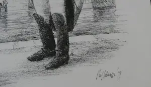 Piet Klaasse - Litho: Met de beste wensen voor 1978, van Anne en Piet Klaasse kopen? Bied vanaf 39!