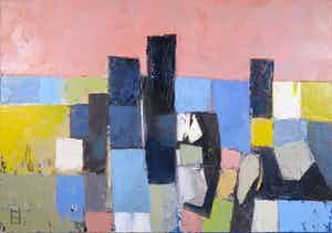 Philip Vencken - Olieverf op doek, Poef & Poem (Groot) verkocht voor € 1!