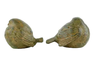 Pierre Chenet - Set van twee bronzen vogeltjes kopen? Bied vanaf 1!