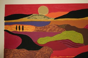 Ronald Boonacker - Kleurenzeefdruk Toscaans Landschap 1, Italië Handgesigneerd. kopen? Bied vanaf 125!