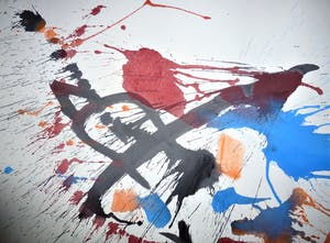 Anton Heyboer - De oer vogel kleurijke krachtige sierlijke schildering . kopen? Bied vanaf 350!