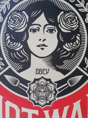 Shepard Fairey - MAKE ART NOT WAR kopen? Bied vanaf 1!