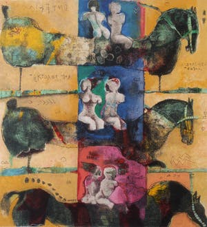 Astrid Engels - Litho, Expectations - Ingelijst kopen? Bied vanaf 50!