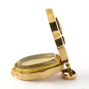 14k gouden hanger bezet met parels kopen? Bied vanaf 500!