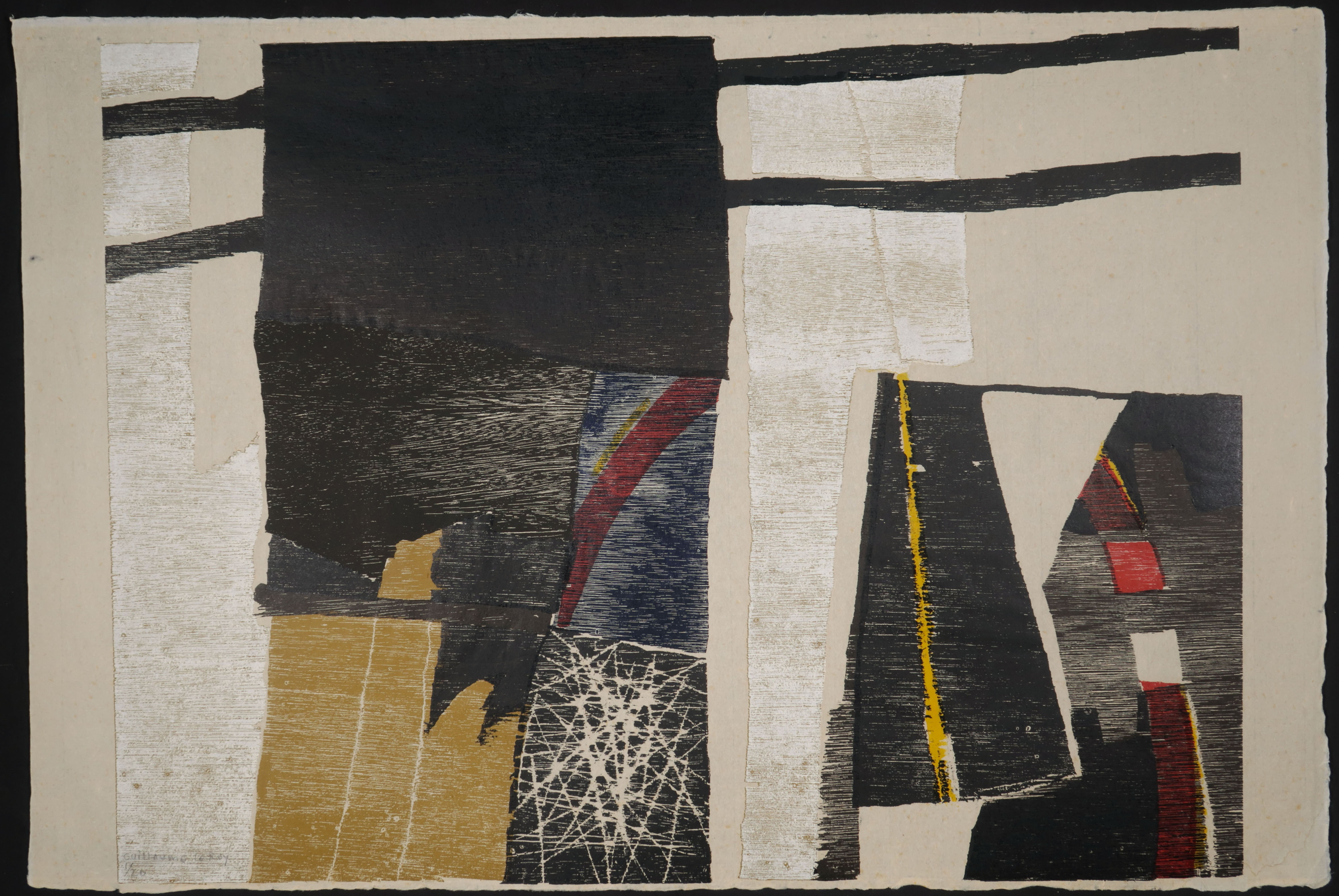 Guillaume Le Roy - Houtsnede, Zonder titel kopen? Bied vanaf 35!