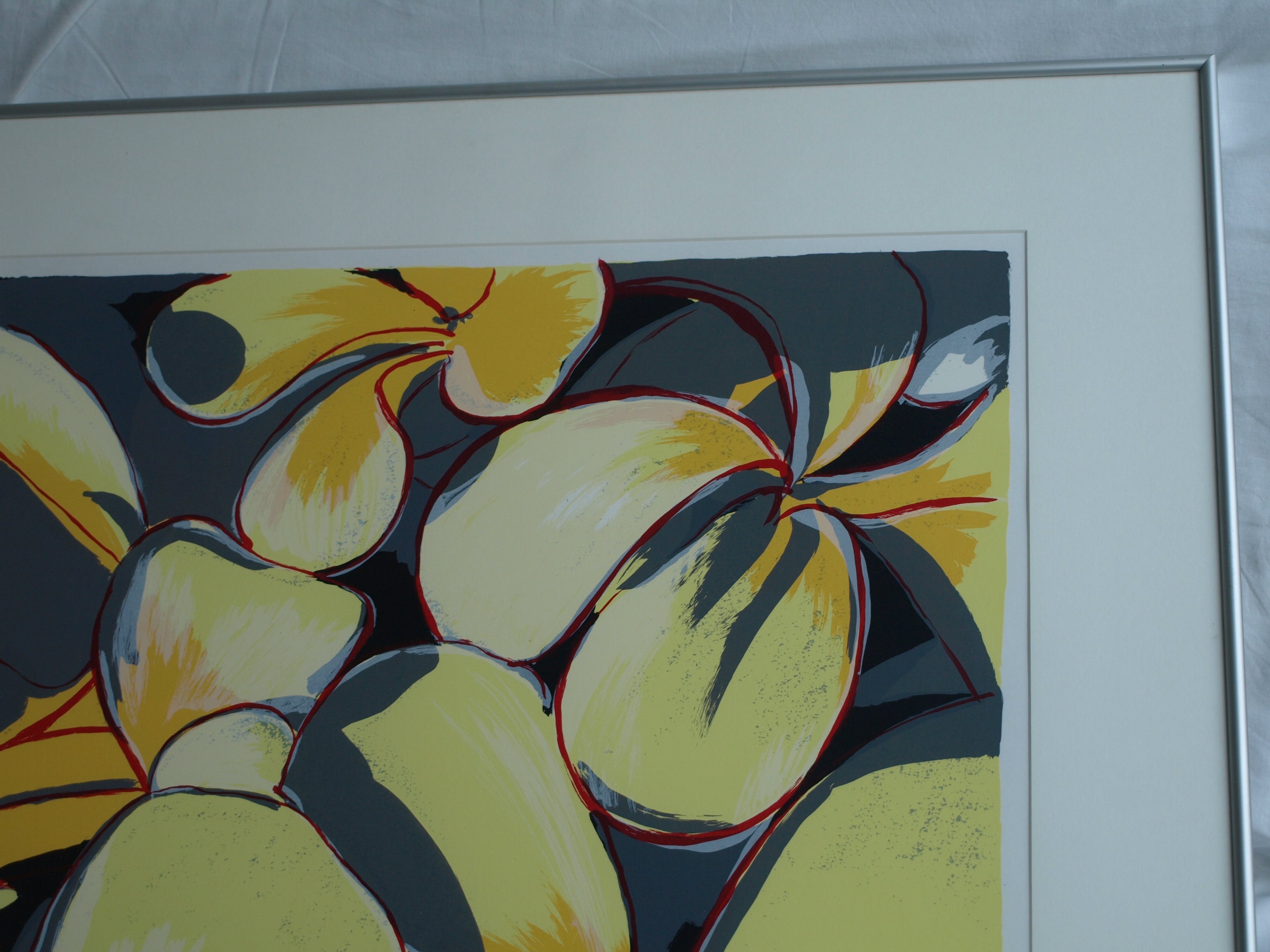 Frank Rosen - Zeefdruk , Boombloem - gesigneerd & ingelijst - 1996  kopen? Bied vanaf 50!