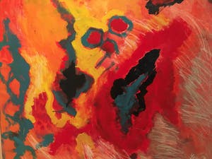 Marja van Riel - Abstract werk kopen? Bied vanaf 100!