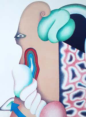 Jörg Remé - Litho: Zonder titel verkocht voor € 55!