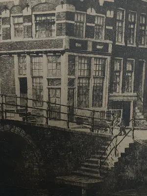 Dirk Harting - stadsgezicht Prinsengracht hoek Brouwersgracht Amsterdam kopen? Bied vanaf 20!