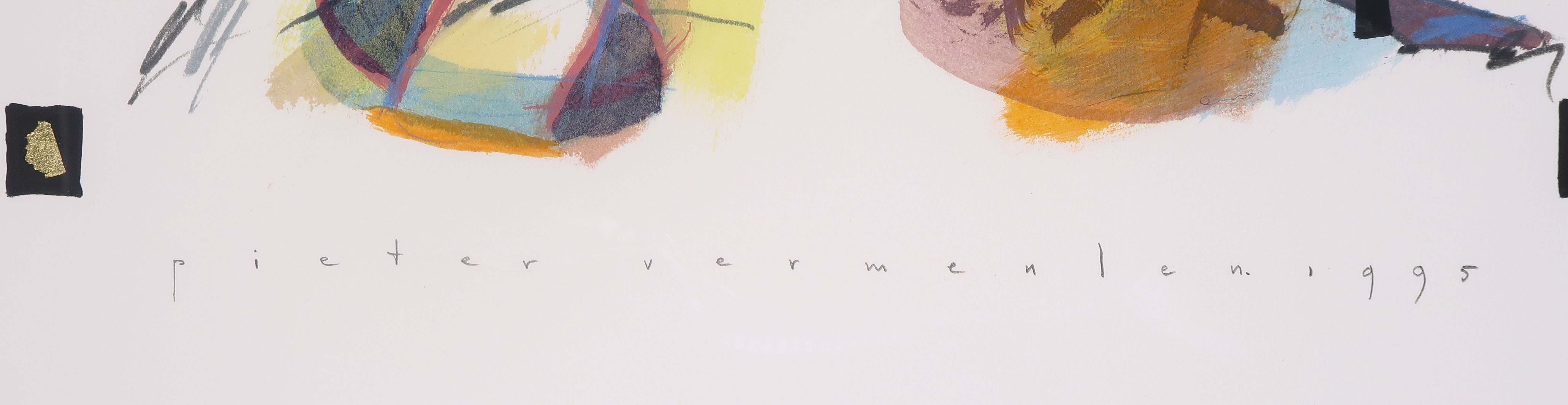 Pieter Vermeulen - Gouache op papier, Zonder titel - Ingelijst kopen? Bied vanaf 1!