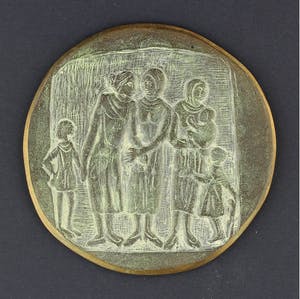 Inka Klinckhard - Bronzen penning: Moederdag, 1975 kopen? Bied vanaf 100!