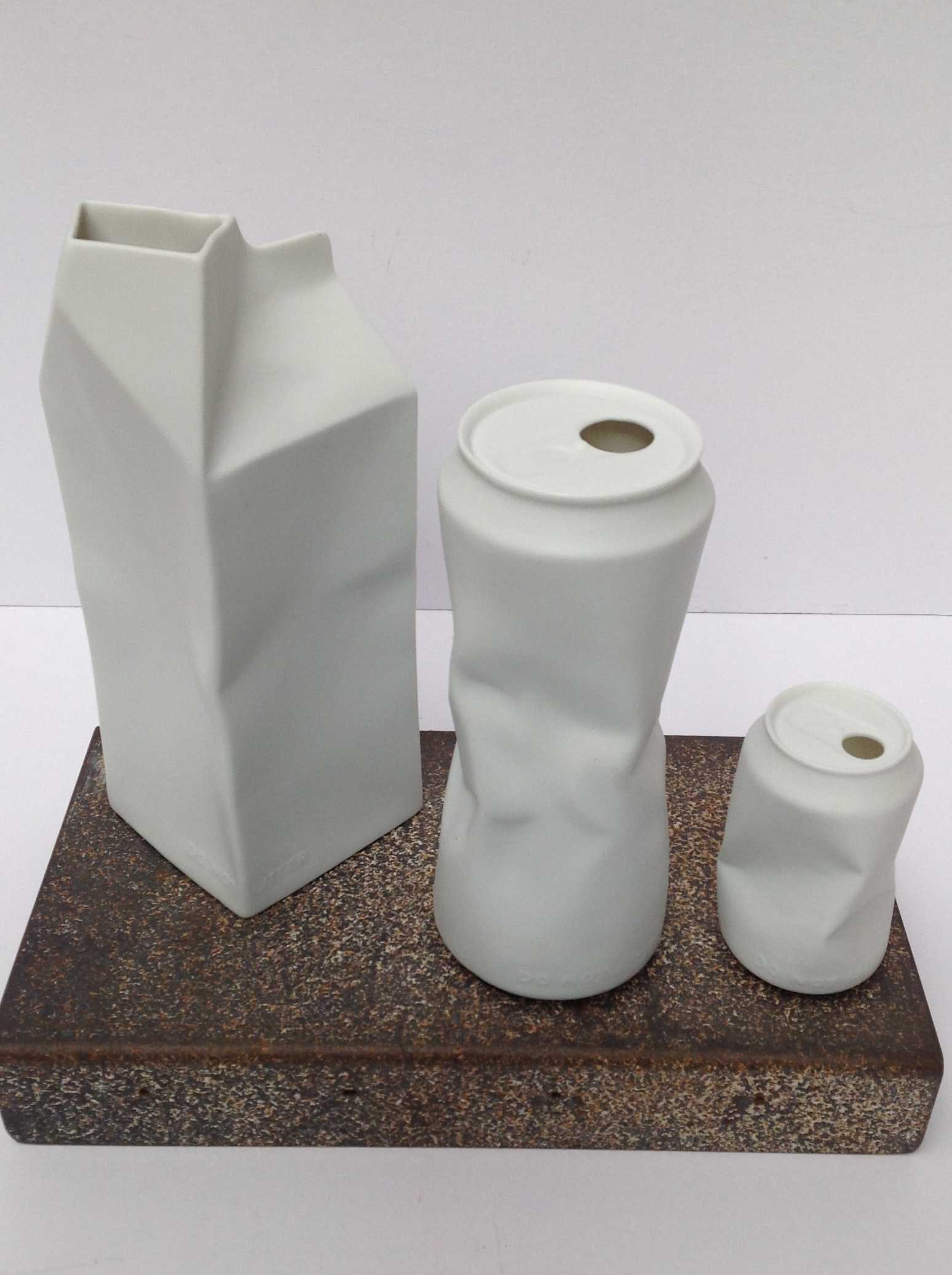 Rosenthal - Blikvaas Crazy Can biscuit (mat) porselein wit hoogte 20,5 cm kopen? Bied vanaf 45!