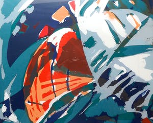Lukie de Bree - abstracte kleuren compositie kopen? Bied vanaf 1!