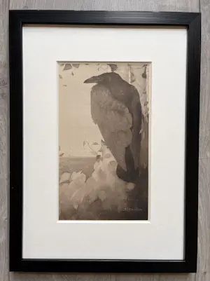 Jan Mankes - Originele Heliogravure Raaf in Berkenboom 1923 kopen? Bied vanaf 165!