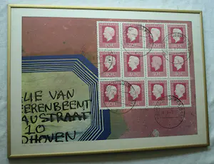 Har Sanders - Ingelijste zeefdruk, Een vreemde postzegel – 1979 – Lijst, 51 x 71 cm kopen? Bied vanaf 40!