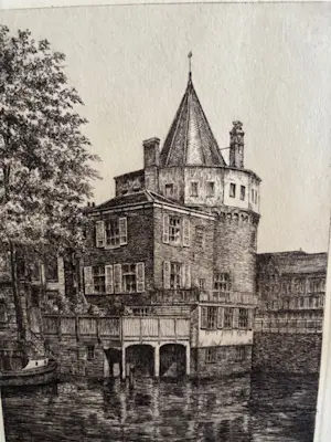 Frans IJserinkhuijsen - Schreierstoren te Amsterdam, 1950 kopen? Bied vanaf 35!