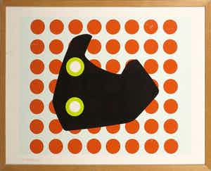 Han Schuil - Zeefdruk op kunststof, Zonder titel - Ingelijst verkocht voor € 1!