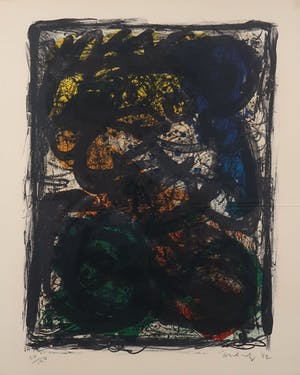 Pierre Alechinsky - Litho, Vrouw - Ingelijst kopen? Bied vanaf 10!