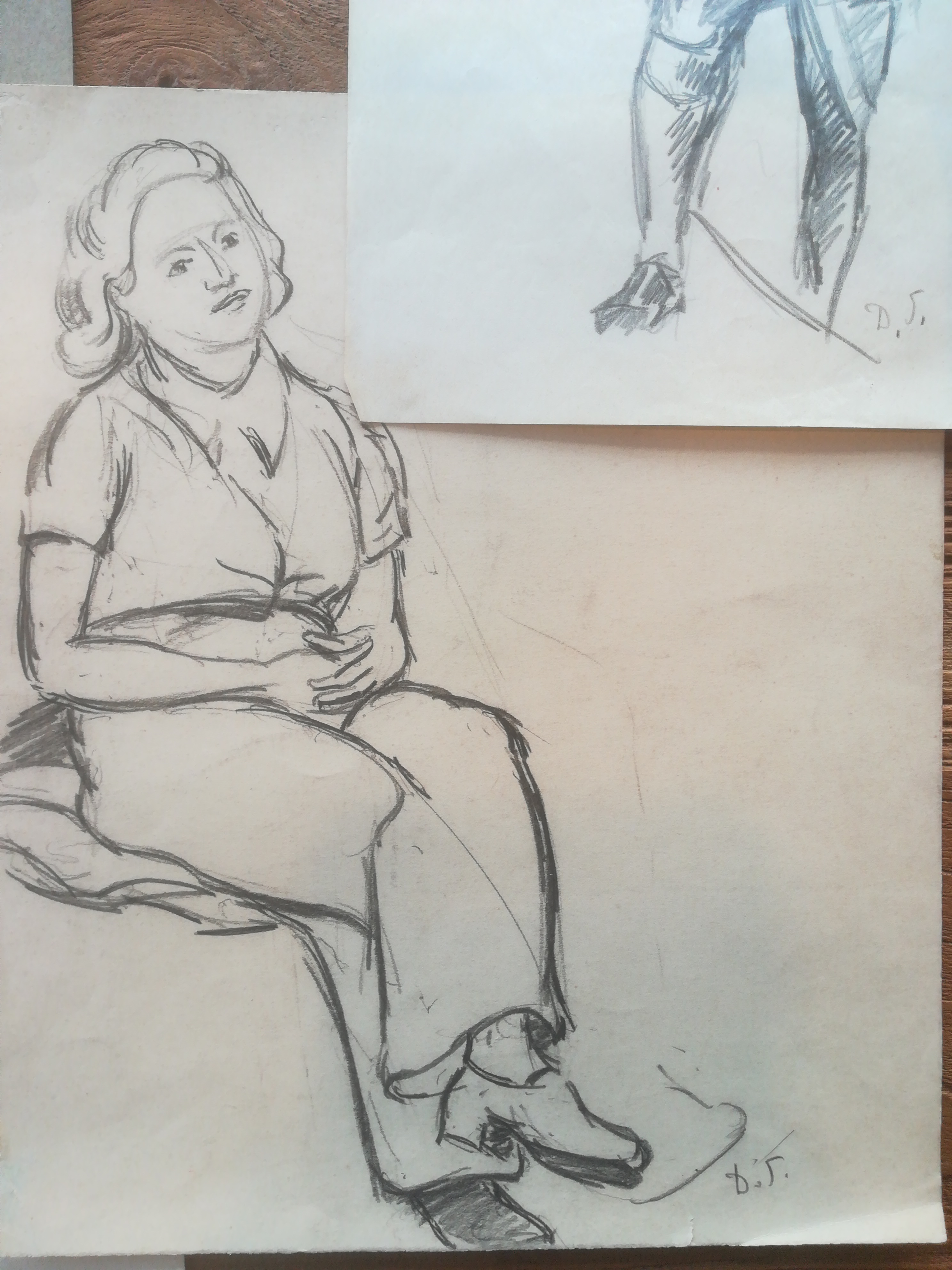 Dirk Smorenberg - 4 gesigneerde tekeningen, diverse formaten kopen? Bied vanaf 1!