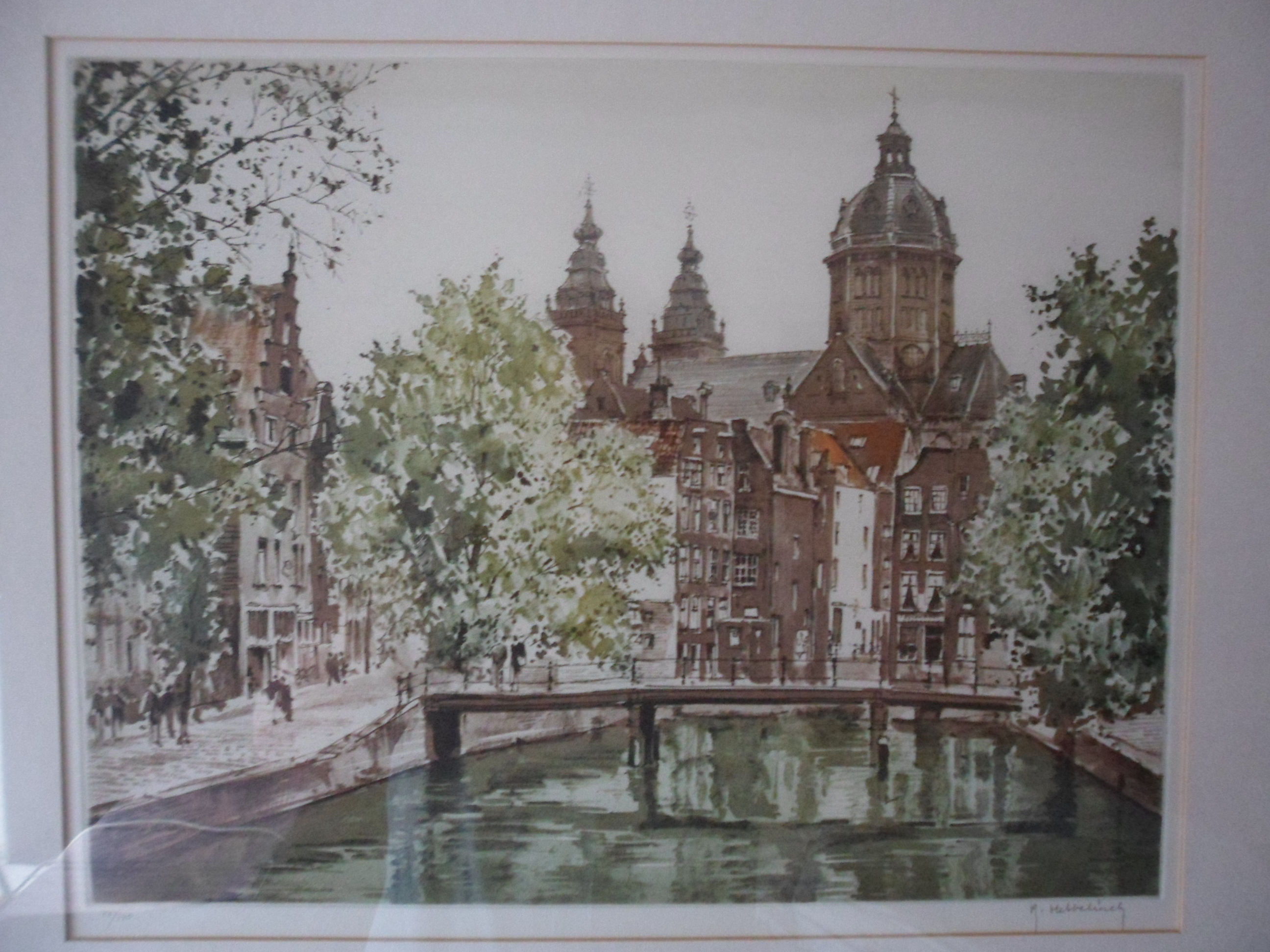 Roger Hebbelinck - Kleurenets van een stads gezicht, Vermoedelijk Amsterdam  kopen? Bied vanaf 30!