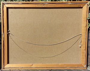 Sebo Detmers - Aan het Damsterdiep, olieverf op doek (best groot, ingelijst) kopen? Bied vanaf 300!